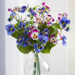 Assorted Artificial Pansy Stems Bundles