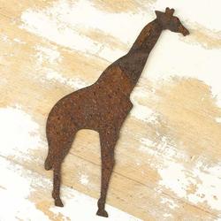 Direct Wholesale Rusty Tin Giraffe Cutout