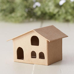 Direct Wholesale Premade Paper Mache Putz Style Tiny House