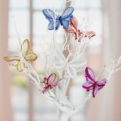 Artificial Sheer Glittered Butterflies