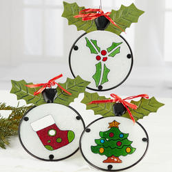 Direct Wholesale Glass Holly Ball Ornament Sets