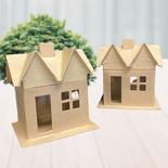 Paper Mache Houses Set - Seconds
